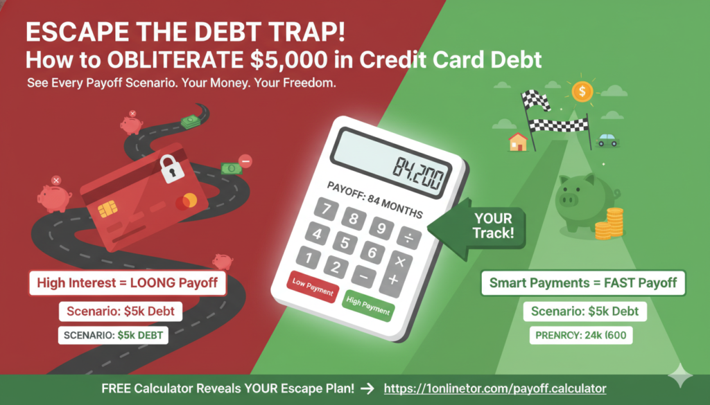 how long to pay off 5000 credit card debt